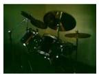 Dark Metallic Red Drum Kit. Peavey 5 Piece drum kit with....