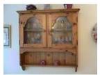 Ducal Pine Wall display cabinet. As per picture. A very....