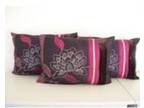 CUSHIONS IN PURPLE Floral Motif. Lovely purple floral....